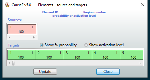 Regions window - Grid