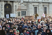 Anti-mandate protests in Italy